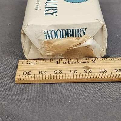 Vintage Woodbury Beauty Bath Size 4" Soap Bar New Old Stock 1940s Prop - Thumbnail 8