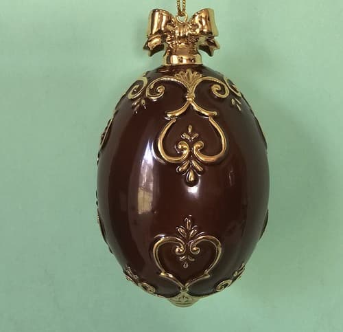 Danbury Mint Song Sparrow Christmas Ornament Birds of Splendor Egg 3.5" - Thumbnail 2
