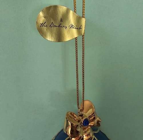 Danbury Mint Painted Bunting Christmas Ornament Birds of Splendor Blue Egg 3.5" - Thumbnail 4