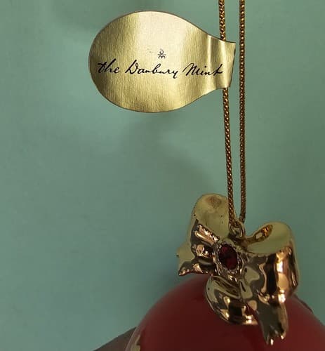Danbury Mint Scarlet Tanager Christmas Ornament Birds of Splendor Egg 3.5" - Thumbnail 3