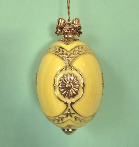 Danbury Mint Meadowlark Christmas Ornament Birds of Splendor Egg 3.5" - Thumbnail 2