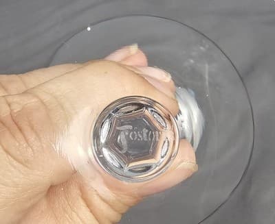 Fostoria Engagement Champagne Tall Sherbet, Set of 2, Signed Platinum Rim - Thumbnail 6