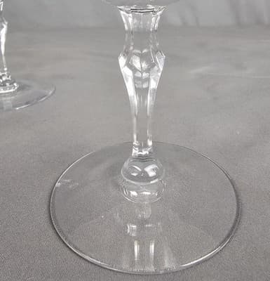 Fostoria Engagement Champagne Tall Sherbet, Set of 2, Signed Platinum Rim - Thumbnail 5