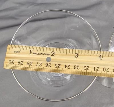 Fostoria Engagement Champagne Tall Sherbet, Set of 2, Signed Platinum Rim - Thumbnail 7