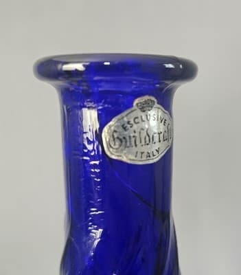 Guildcraft ITALY 🇮🇹 Vase 20" Tall Blue Swirl - Thumbnail 9