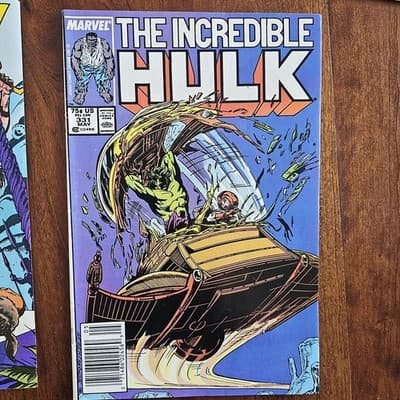 1980s Comics Lot of 7 Iron Man Indiana Jones Hulk Timespirits SEE Description - Thumbnail 5