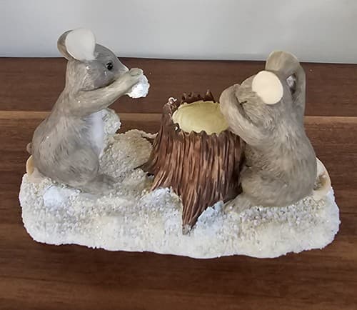 Charming Tails SNOWBALL FIGHT Mice SILVESTRI Mouse Figurine - Thumbnail 3