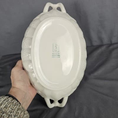IronStone Red Cliff Covered Vegetable Dish Tureen Grape Vines Oval USA - Thumbnail 8