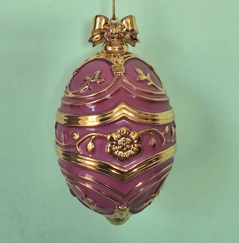 Danbury Mint Yellow Warbler Christmas Ornament Birds of Splendor Egg 3.5" - Thumbnail 2