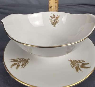 Royal Jackson Parisienne Deauville Gravy Sauce Boat w/Attached Underplate - Thumbnail 8