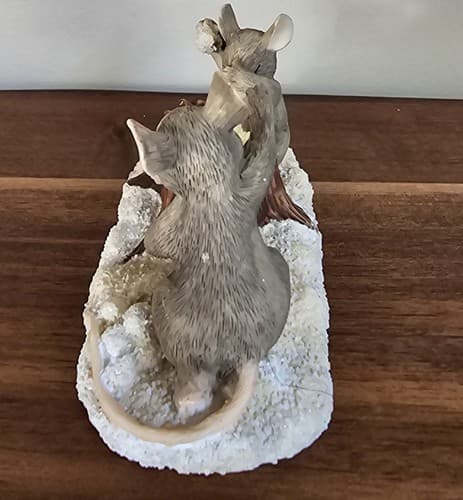 Charming Tails SNOWBALL FIGHT Mice SILVESTRI Mouse Figurine - Thumbnail 2
