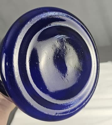 Guildcraft ITALY 🇮🇹 Vase 20" Tall Blue Swirl - Thumbnail 7