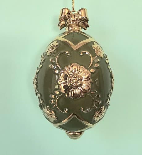 Danbury Mint Rose-breasted Grosbeak Christmas Ornament Birds of Splendor Egg 3.5 - Thumbnail 2