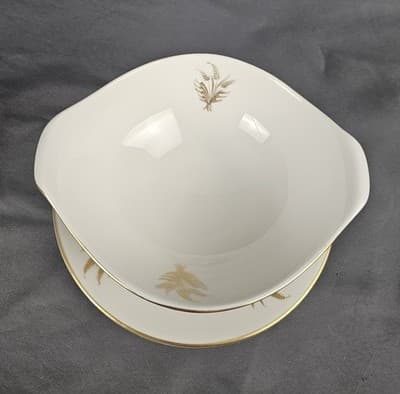 Royal Jackson Parisienne Deauville Gravy Sauce Boat w/Attached Underplate - Thumbnail 3