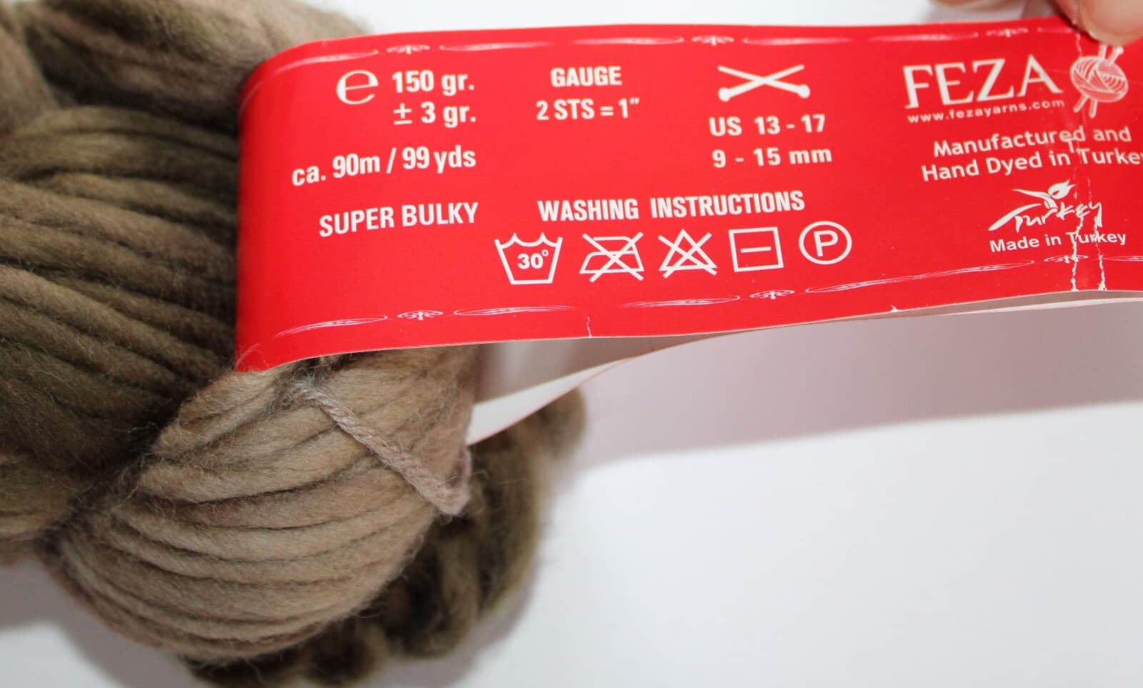 SALE Feza Artist Chunky Col 2037 Browns Super Bulky 150gr 99yd 100% Merino - Thumbnail 4