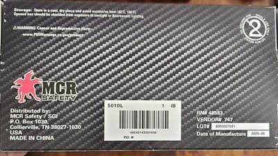 MCR Sensatouch 5010L 5ml Single Use Powder free Vinyl Gloves 1 box Free Shipping - Thumbnail 3