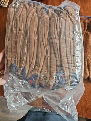 Memphis 3150XL Lined Leather Gloves Brown Suede 1 Doz Pairs FREE SHIPPING - Thumbnail 4