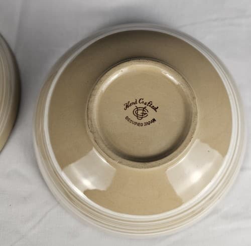 Ucagco Japan Rice Soup Cereal Bowls Vintage MCM Mid Century 5.75"x2", 2 piece - Thumbnail 5