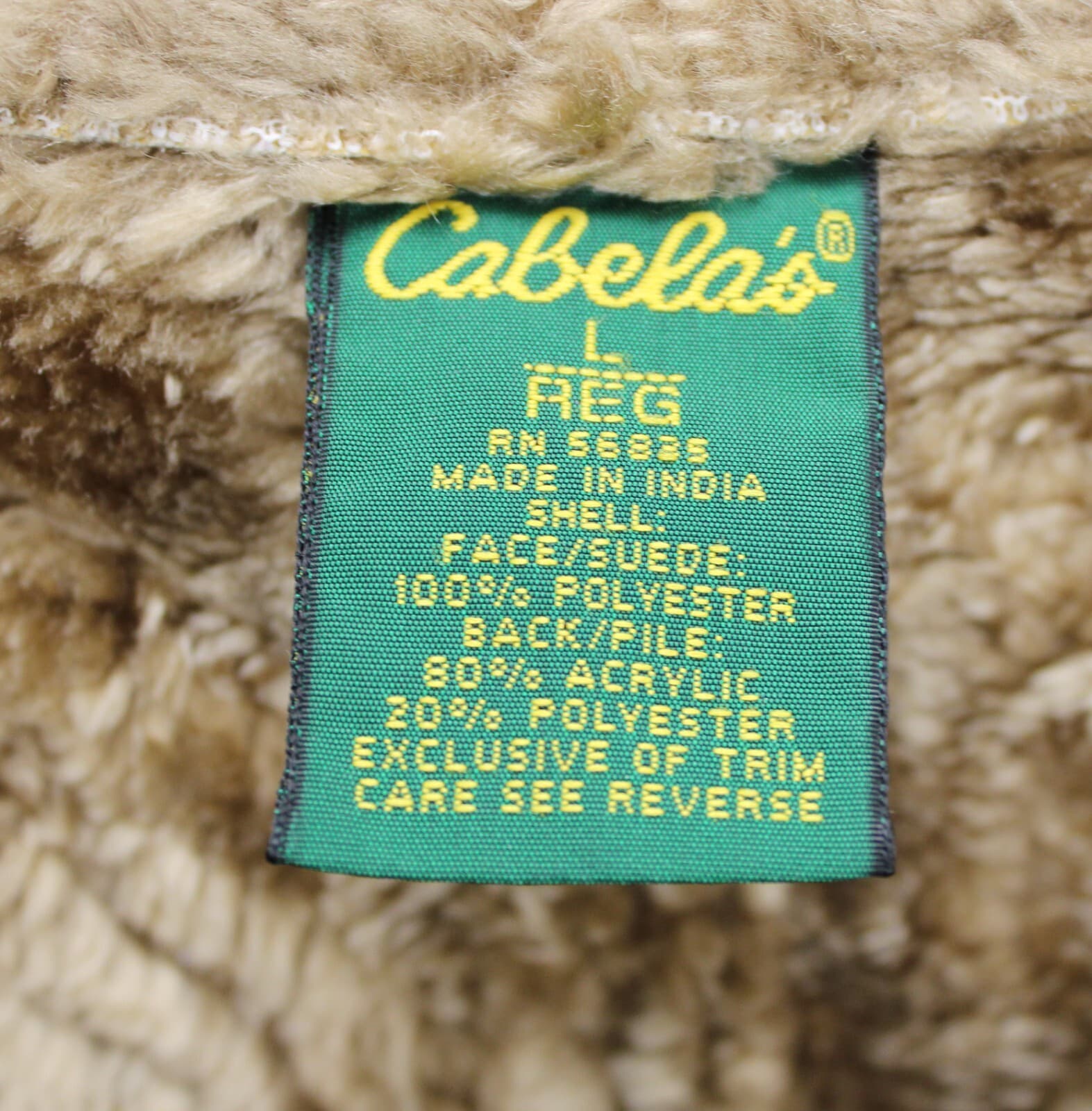 Cabela's Womens Sz Large Jacket Faux Suede Gray Winter Coat Lined Zipper Fur - Thumbnail 5