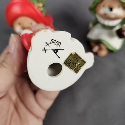 Homco Claus Family Bears Santa and Mrs. w/ Child Set of 3 Figurines #5600 - Thumbnail 15
