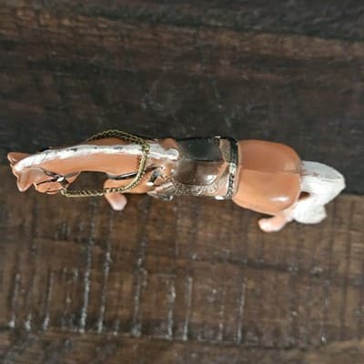 Vintage Cast Metal Horse Miniature Figurine w Western Saddle Mid Century Painted - Thumbnail 7