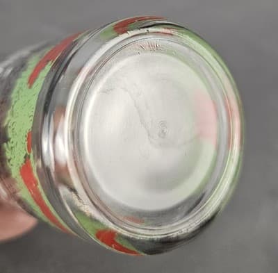 Hazel Atlas Tumbler Glass Hunt Scene Jump 16 oz Equestrian drinkware 6" H - Thumbnail 4