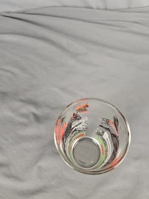 Hazel Atlas Tumbler Glass Hunt Scene Jump 16 oz Equestrian drinkware 6" H - Thumbnail 7
