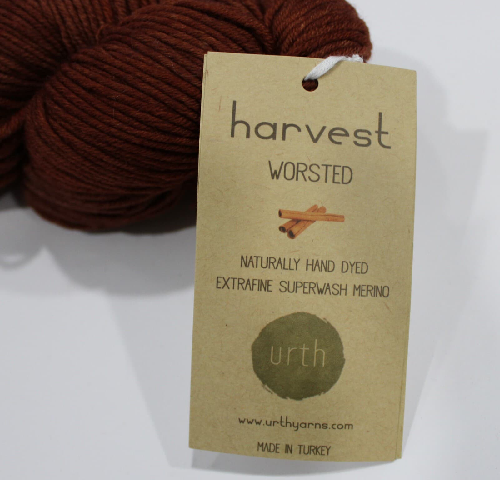 SALE Urth Harvest Worsted Yarn 100% Extrafine Superwash Merino Cinnamin - Thumbnail 2