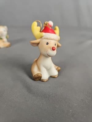 Homce Christmas Deer Ornaments Cute Buck & Doe Reindeer - Thumbnail 10