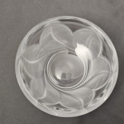 Vintage Cristal D'Arques *Clear & Frosted* Leaded Crystal Candy Dish With Lid - Thumbnail 6