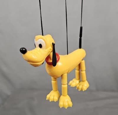 Vintage 1970's Plastic Walt Disney Pluto String Puppet Marionette - Thumbnail 9