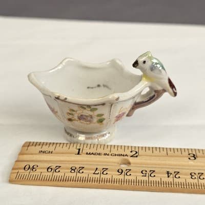 2 Vintage Occupied Japan Miniatures - Pitcher & Teacup with Bird - Thumbnail 10