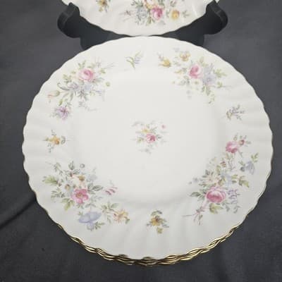 Minton Marlow Bone China Lucheon Salad Plate 7.75" Dia Set of 7 Read Descript - Thumbnail 2