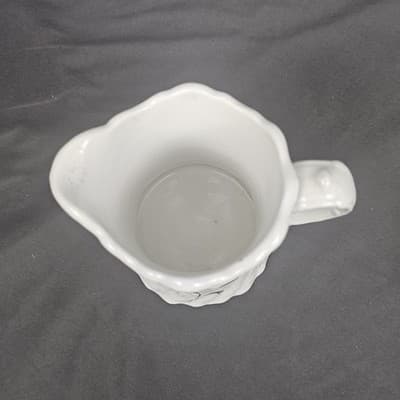 East Liverpool Potteries Co. Pitcher with Floral Design USA 5.5" Tall - Thumbnail 3