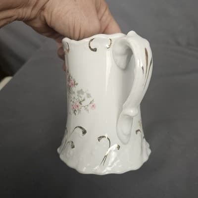 East Liverpool Potteries Co. Pitcher with Floral Design USA 5.5" Tall - Thumbnail 5