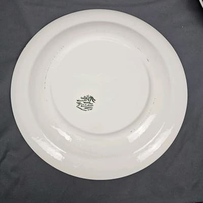 Vintage Willow Ware Royal China Underglaze 11.5" Dinner Plate Platter N54 - Thumbnail 4