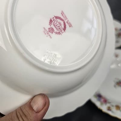 Minton Marlow Bone China Soup Salad Bowls 7.75" Dia Set of 5 - Thumbnail 7