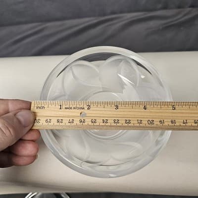 Vintage Cristal D'Arques *Clear & Frosted* Leaded Crystal Candy Dish With Lid - Thumbnail 11