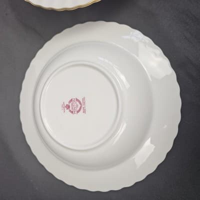 Minton Marlow Bone China Soup Salad Bowls 7.75" Dia Set of 5 - Thumbnail 5