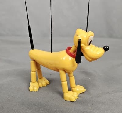 Vintage 1970's Plastic Walt Disney Pluto String Puppet Marionette - Thumbnail 2