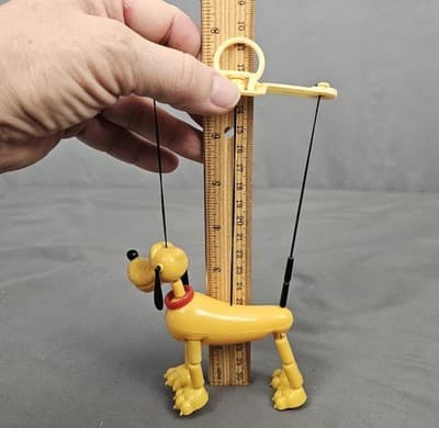 Vintage 1970's Plastic Walt Disney Pluto String Puppet Marionette - Thumbnail 12
