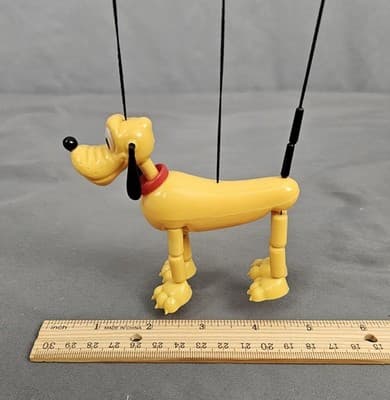 Vintage 1970's Plastic Walt Disney Pluto String Puppet Marionette - Thumbnail 11