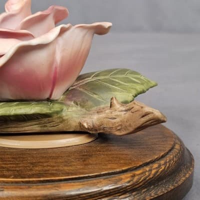 Vintage Porcelain China Pink Rose Flower Figurine Collection Handpainted Decor - Thumbnail 7