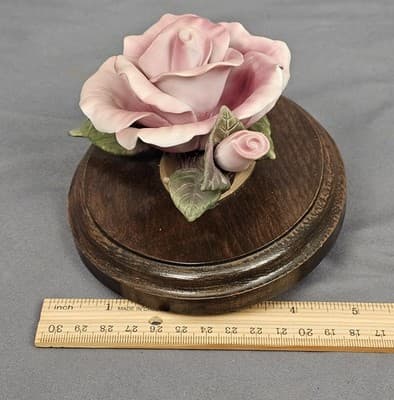 Vintage Porcelain China Pink Rose Flower Figurine Collection Handpainted Decor - Thumbnail 12