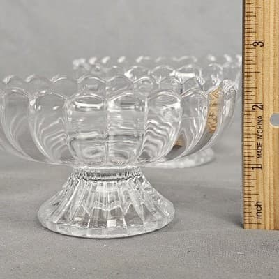 Odyssey by Mikasa Clear Panel Ribbed Design Set of 4 Dessert Bowls - Thumbnail 10