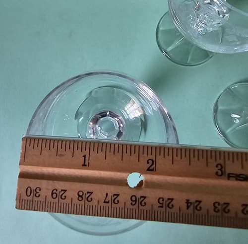 Set of 4 Bohemia Crystal Etched Cascade Vintage Wine Glasses Goblets Ball Stem - Thumbnail 6