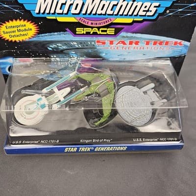 VTG 1993 Micro Machines Star Trek Space The Movies 658846 Star Trek Generations - Thumbnail 2