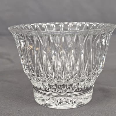 Vintage Libbey Sugar Trinket Bowl Candy Dish Cut Glass Excellent - Thumbnail 4