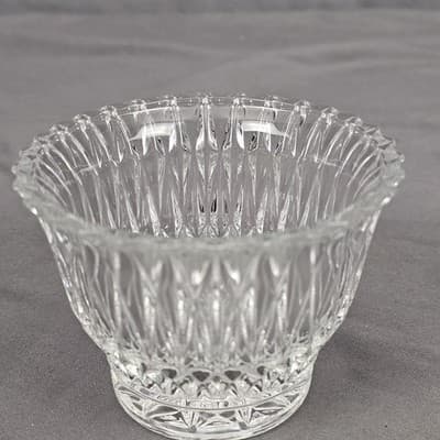 Vintage Libbey Sugar Trinket Bowl Candy Dish Cut Glass Excellent - Thumbnail 2