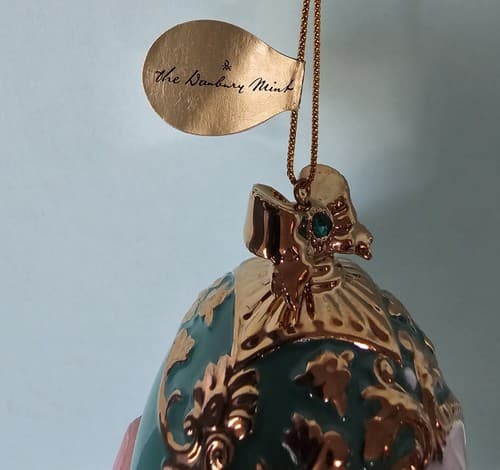 Danbury Mint Hummingbird Christmas Ornament Birds of Splendor Egg 3.5" - Thumbnail 4